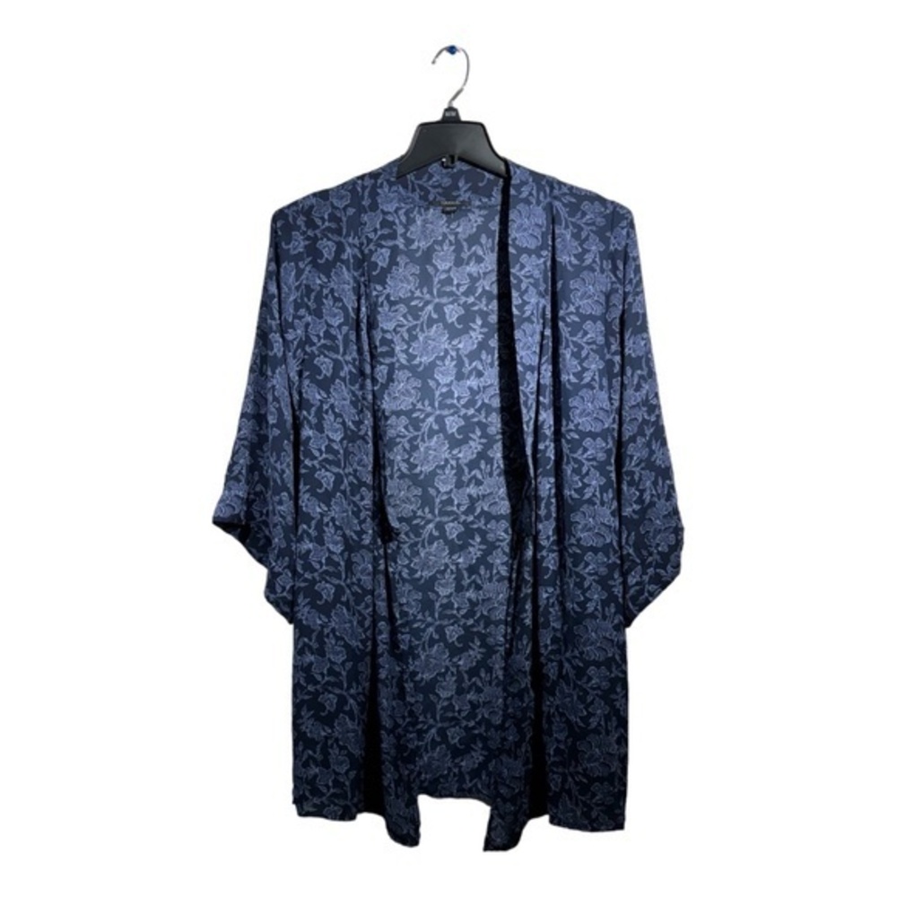 Tahari Womens Chiffon open Front Kimono Lightweight Semi Sheer Size L/XL